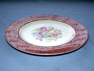 Beautiful Antique Homer Laughlin USA Floral Plate  