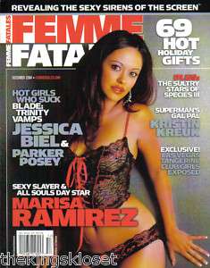 Femme Fatales Magazine December 2004 Marisa Ramirez  