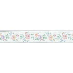 Brewster 418B108 Borders and More Connect The Dots Floral Wall Border 