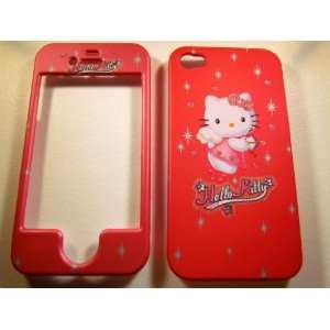  Hello Kitty Pink iPhone 4 4G 4S Faceplate Case Cover Snap 