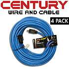   100 12/3AWG SJTW Pro Heavy Duty Power Extension Cord, Blue 4 Pack
