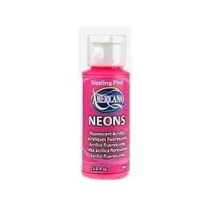  Sizzling Pink Americana Neons 2 oz Bottle Craft Acrylic By 