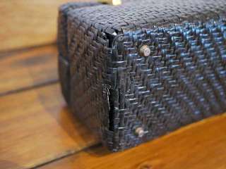 Vtg 50s Koret Picnic Basket Doctor Style Handbag Purse  