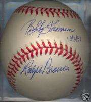 Bobby Thomson Ralph Branca ONL Signed Baseball 10/3/51  