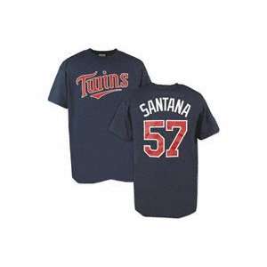  Minnesota Twins Name and Number T Shirt #57 Santana 