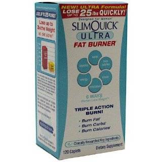   Fat Burner, Clinical Strength, Caplets 72 caplets Slimquick Ultra Fat
