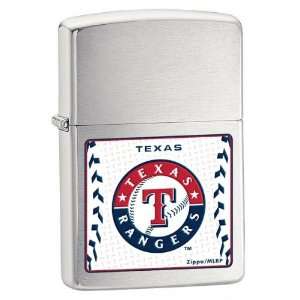  Texas Rangers Satin Chrome Zippo Lighter Sports 