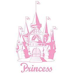 Pink Castle Sudden Shadows Wall Decal  Overstock