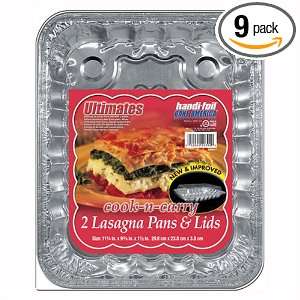  Handi foil Cook n carry Lasagna Pan With Lid (Pack of 9 