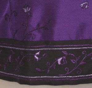 COLDWATER CREEK Purple Silk Embroidered Jacket M   NEW/NWT  