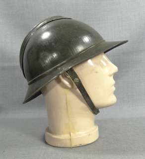 WWI FRANCE FRENCH ADRIAN INFANTRY ARMY MILITARY STEEL COMBAT HELMET 