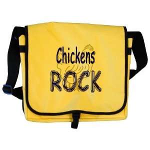  Chickens Rock Animal Messenger Bag by CafePress: Computers 