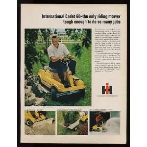   International Cadet 60 Riding Mower Print Ad (10971): Home & Kitchen