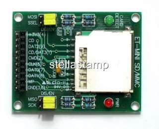 To interface between SD/MMC memory and micro controller board