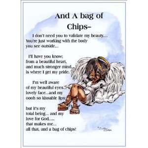  And a Bag of Chips by Donald Young   4 x 2 7/8 inches 