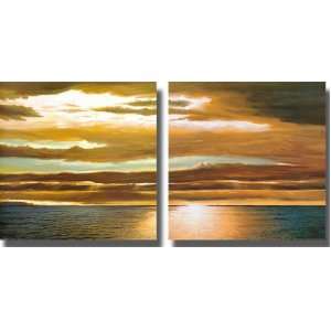  Reflections on the Sea by Dan Werner 2 pc Premium Quality 