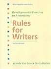 Developmental Exercises to Accompany Rules for Writers, Diana Hacker 