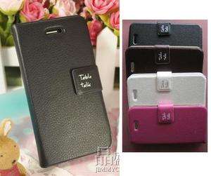 New PU Leather iPhone 4 4S Book Cover Case Card Holder  