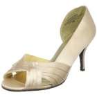 Annie Shoes Womens Shelley Bridal Pump,Gold Satin,10 WW US