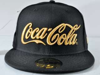 COCA COLA NEW ERA COCA COLA BLACK/GLOD 59Fifty Fitted CAP  