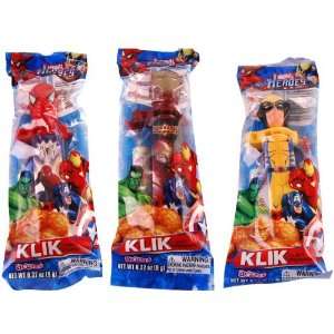  Marvel Heroes Klik Candy Dispenser Set Of 3 Toys & Games