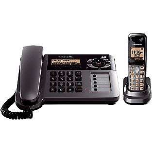   panasonic kx tg1061m cordless phone w corded handset answering