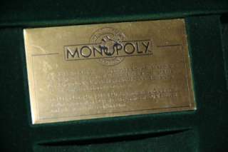 1991 Franklin Mint Collector Edition Monopoly Set~NICE!  