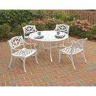   Biscayne 5PC Dining Set 42 Table with Four Cushioned Arm Chairs