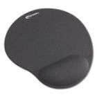 Innovera Mouse Pad with Gel Wrist Pad, Nonskid Base, Gray