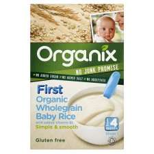 Organix 4 Month First Food Baby Rice 100G   Groceries   Tesco 