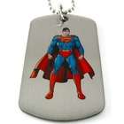 DC Comics Superman Man of Steel Dog Tag & Chain Necklace