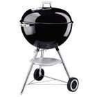 Weber 741001 22.5 Inch One Touch Silver Kettle Grill, Black