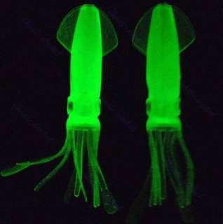   B2 Fishing Octopus Squid Bodies Luminous Lures Glow in Dark  