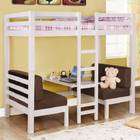 Coaster Company Bunks Twin Convertible Loft Bed in White