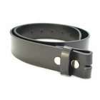   MENS BIG AND TALL BLACK LEATHER BELT STRAPS FOR BUCKLES 46 TO 56