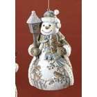   Natures Story Teller Snowman with Birdhouse Christmas Ornaments 4.75