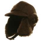 e4Hats Knit Dog Ear Hat Brown