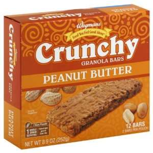Wgmns Food You Feel Good About Crunchy Granola Bars, Peanut Butter, 8 
