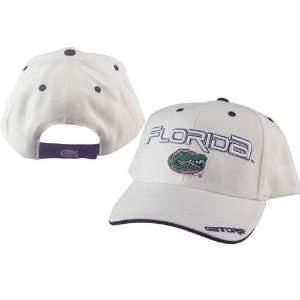   Florida Gators White Fusion Hat W/Gator Head Logo: Sports & Outdoors
