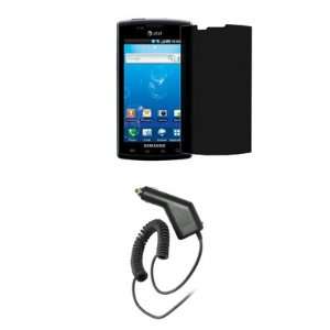  Screen Protector + Rapid Charging Car Charger for Samsung Captivate 