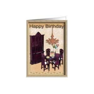  Birthday Party Invitation / 65 years old / Peach Room Card 