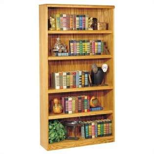 Martin Home Furnishings Waterfall Bookcase with 5 Shelves 