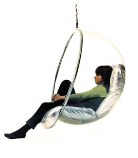 PREMIUM STEEL HANGING BUBBLE BALL CHAIR AARNIO, Includes manufacturer 