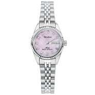 Armitron Ladies Calendar Day/Date Watch w/Crystal/Pink Mother of Pearl 