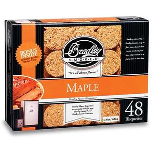  Bradley Smoker Maple Bisquettes (Case of 48) at  