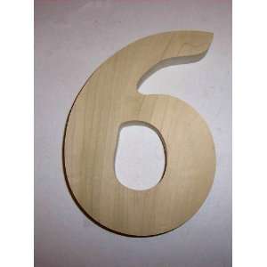  ABC Products Number 6 Wooden   House Number   6 in 