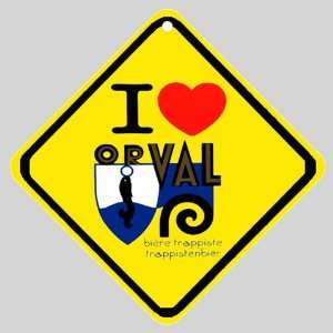  I Love Orval Beer Logo Car Window Sign: Everything Else
