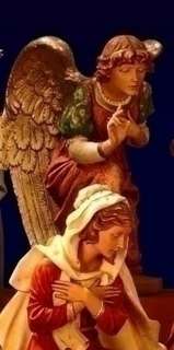 Large 50 Kneeling Angel Nativity Outdoor Statue  