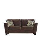 Overstock Gaft Modern Chocolate Brown Velvet Microfiber Sofa