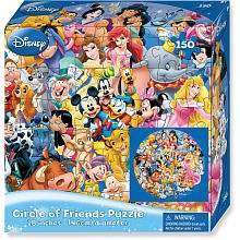 Wonderful World of Disney Puzzle 150 Piece   Circle of Friends 